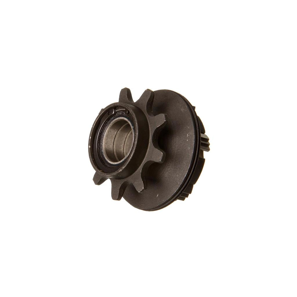 A black metal Eclat Exile Hub Driver (9T/RHD/CROMO) with nine teeth and a central bearing is shown on a white background.