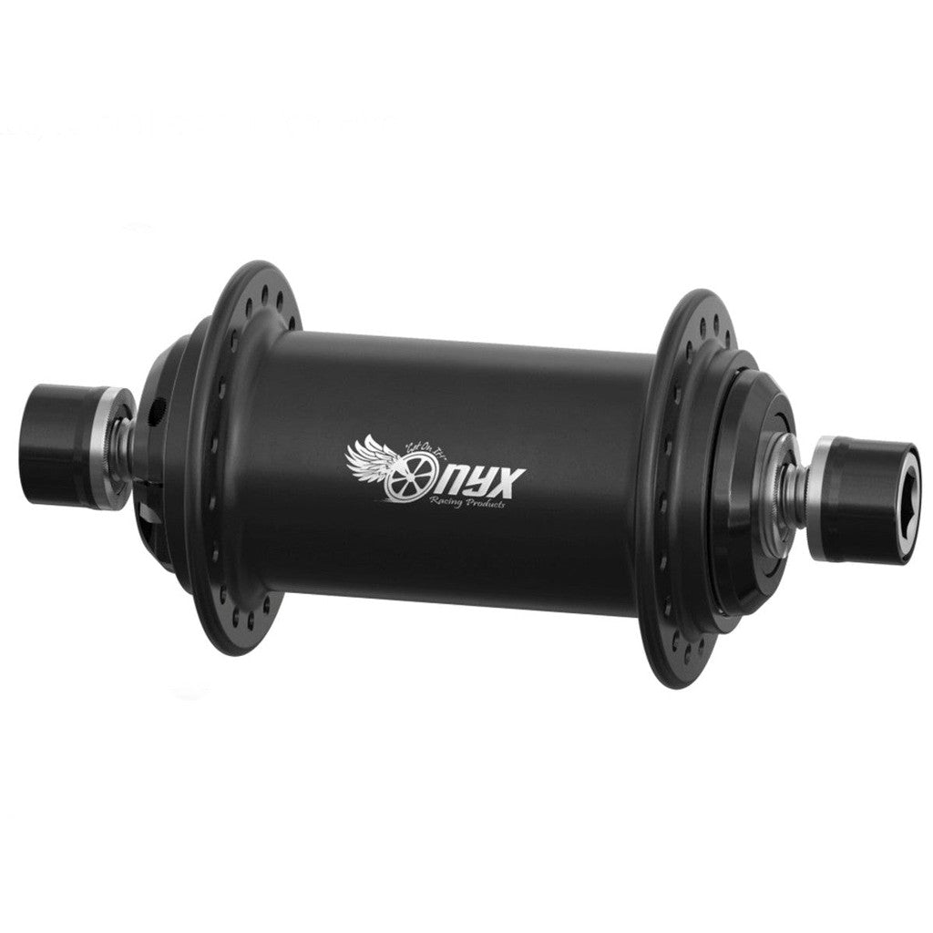 Onyx BMX 100/10mm Bolt-on Solid Front Hub / Matte Black Ano / 36H