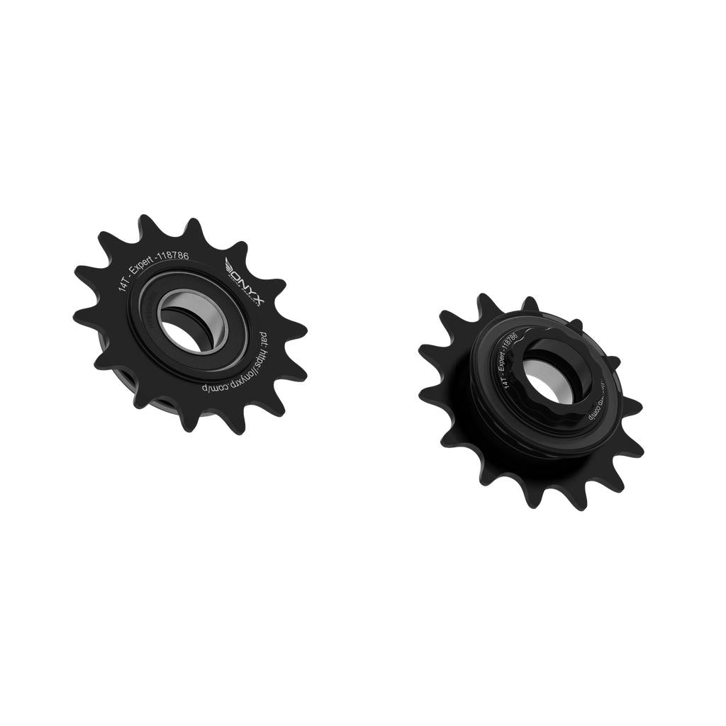 Onyx Expert Hybrid Freehub with Integrated Cog / Anodised Black / 14T