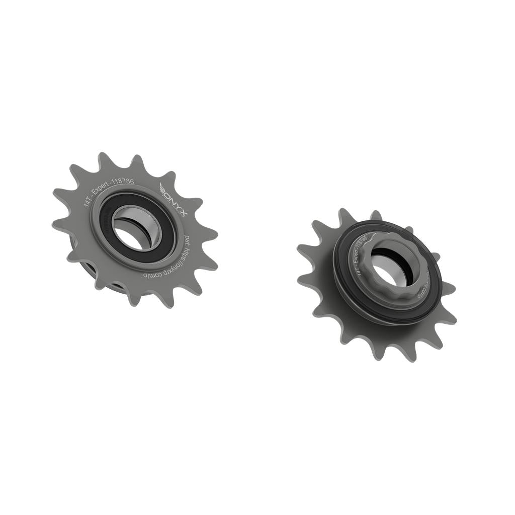 Onyx Expert Hybrid Freehub with Integrated Cog / Anodised Grey / 14T