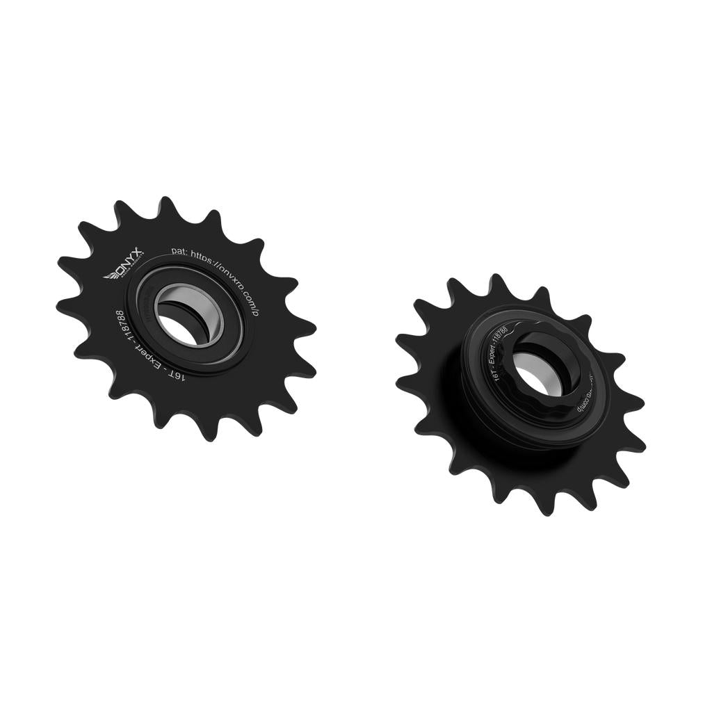 Onyx Expert Hybrid Freehub with Integrated Cog / Anodised Black / 16T