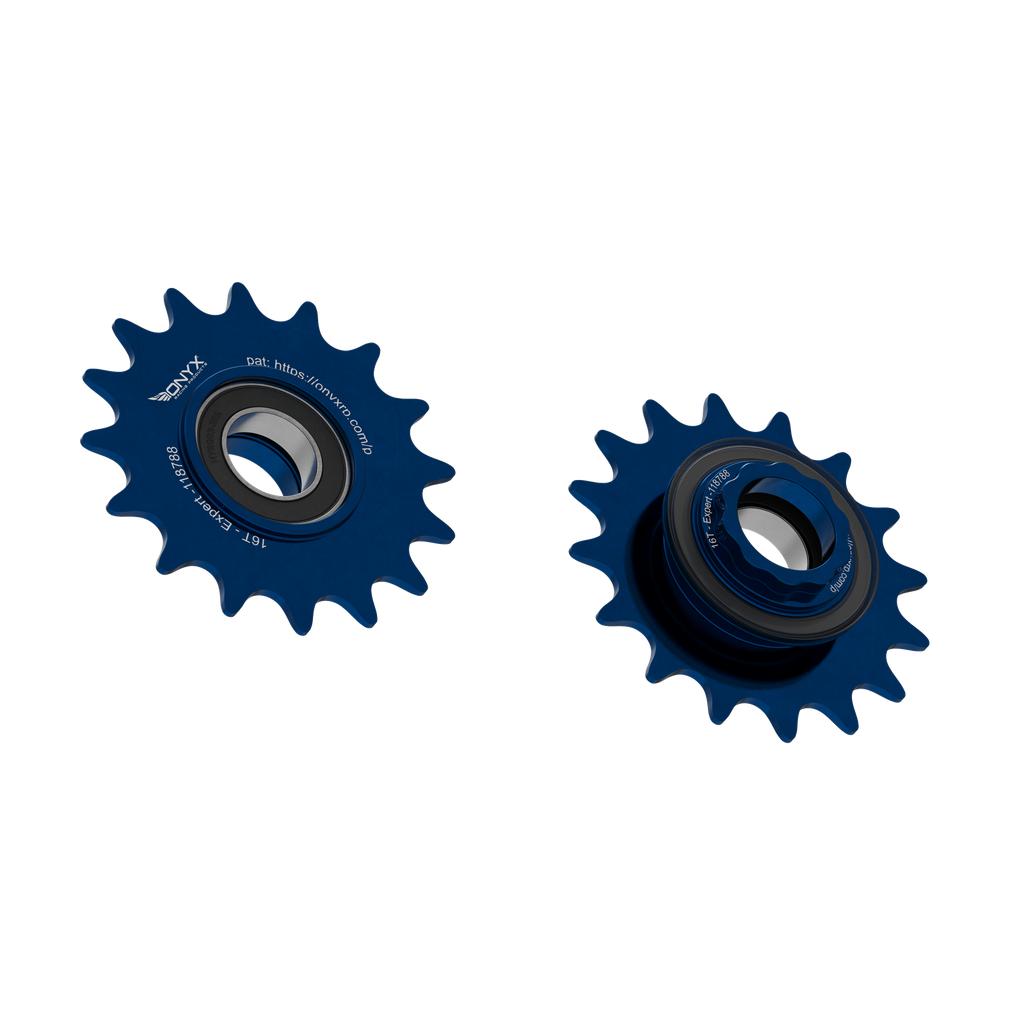 Onyx Expert Hybrid Freehub with Integrated Cog / Anodised Blue / 16T