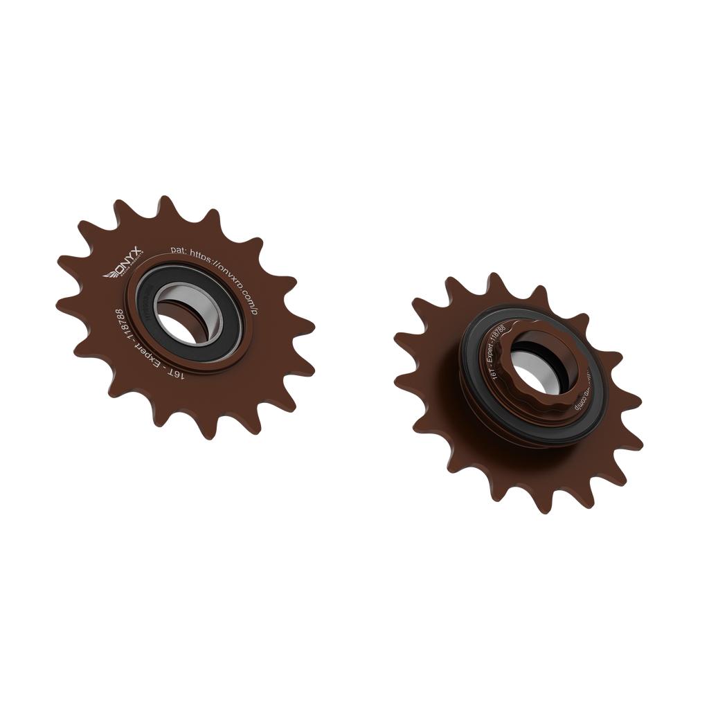 Onyx Expert Hybrid Freehub with Integrated Cog / Anodised Bronze / 16T