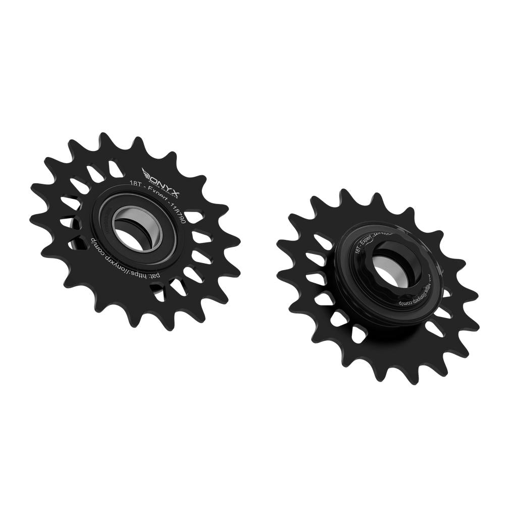 Onyx Expert Hybrid Freehub with Integrated Cog / Anodised Black / 18T