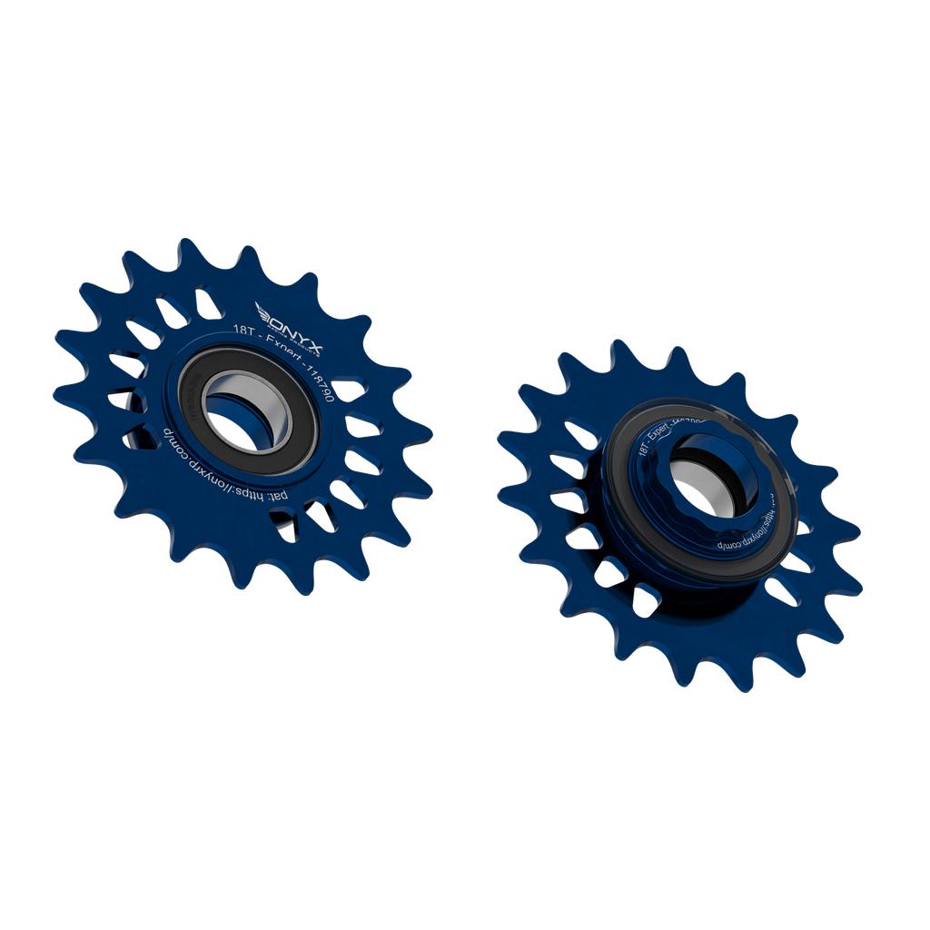 Onyx Expert Hybrid Freehub with Integrated Cog / Anodised Blue / 18T