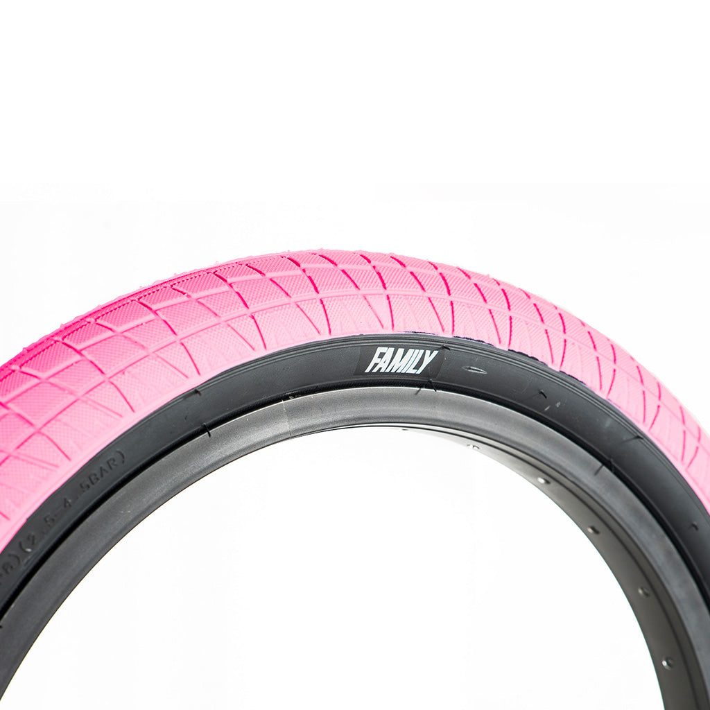 A Family BMX F2128 16 Inch Tyre on a white background.