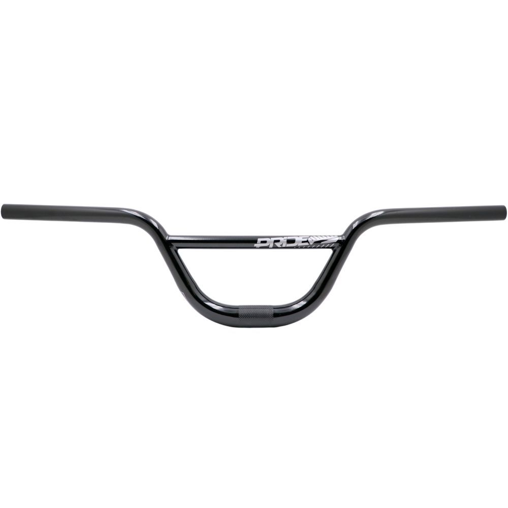 The Pride Sevenmotion HD 31.8 CruiserBar is a black Chromoly 4130 BMX handlebar featuring a central crossbar and the "Pro Series" logo, inspired by the classic Pride Racing Sevenmotion HD Bar design.