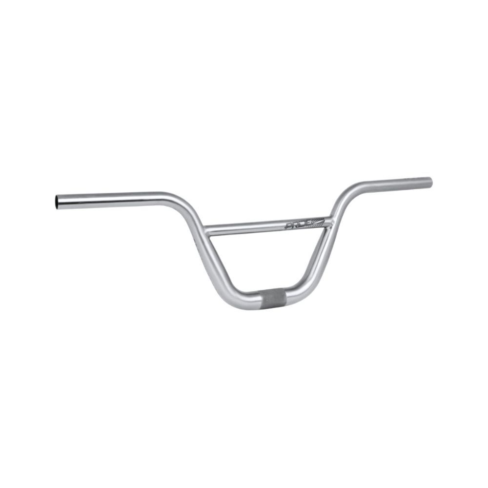 A Pride Titanium 373 Blanc Replica 31.8 HD Bar in silver with a crossbar and slightly raised grips, featuring a lightweight design, displayed against a plain white background.