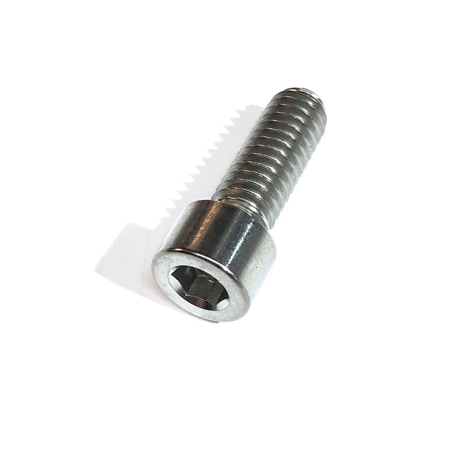 A Profile Titanium Stem Bolt (BMX Pro), featuring a 5/16 x 18 thread and hex socket head, is shown individually on a white background.