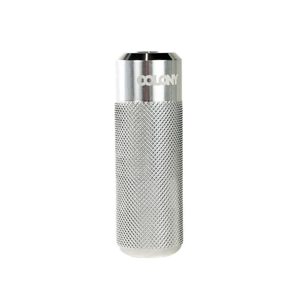 A high-quality Colony Jam Circle Flatland Peg with a lid on a white background.
