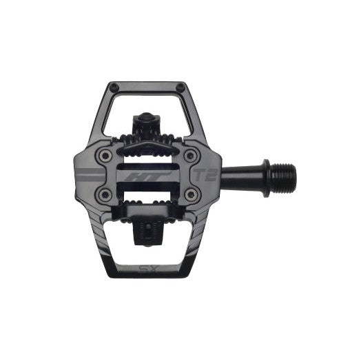 HT T2-SX Clip In Pedals  / Stealth Black / 9/16