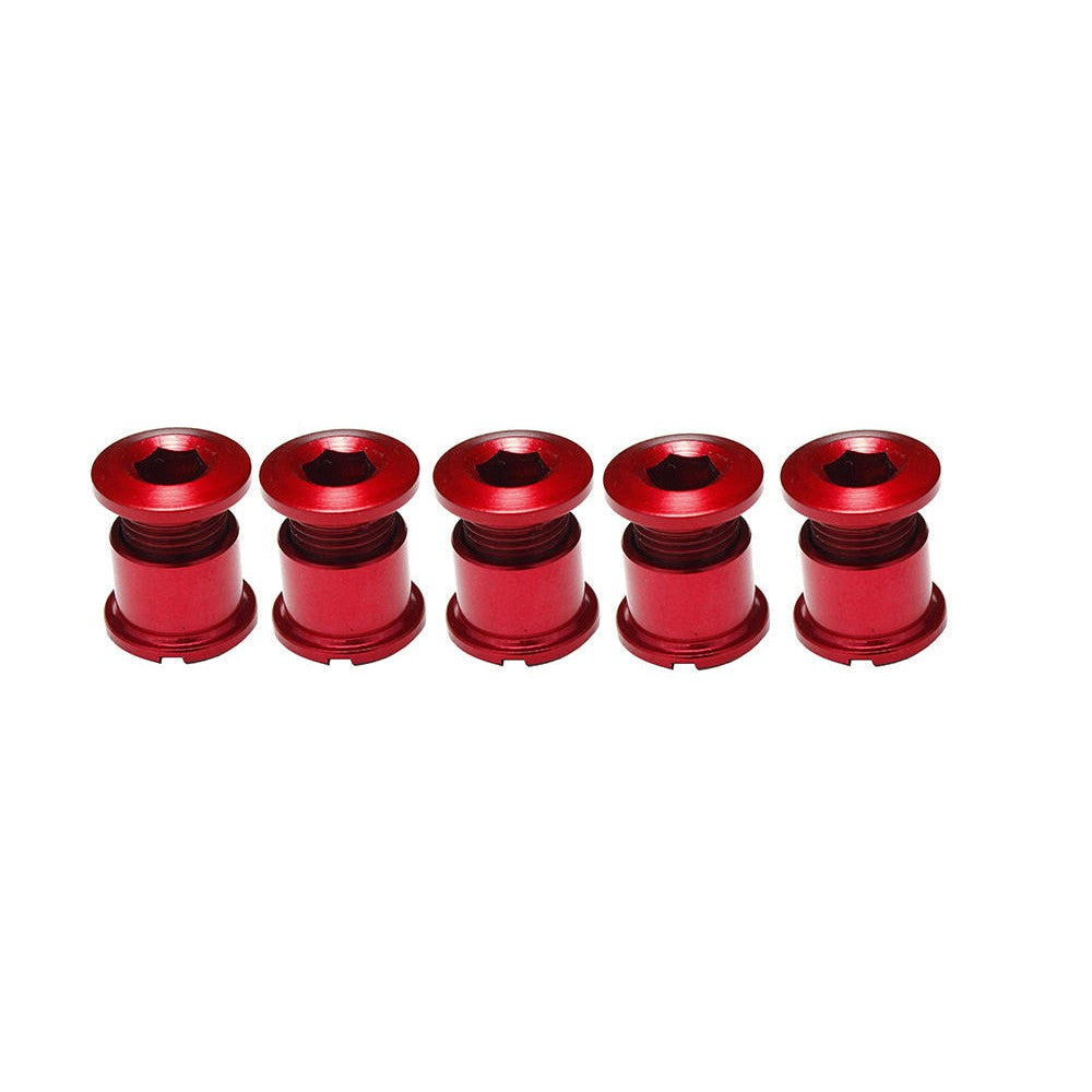 Answer Alloy Chain Ring Bolts Kit  / Red / Alloy