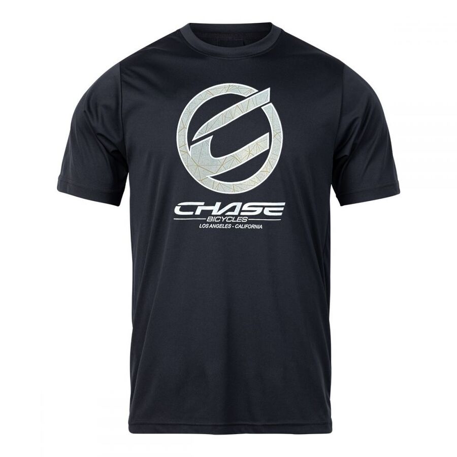 Chase Round Icon T-Shirt / Black/Sand / XL