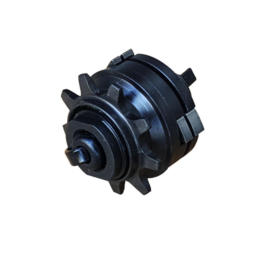 The JOYTECH Loose Ball Hub Driver is a black metal mechanical gear with a notched outer edge, typically used in cassette hubs, shown against a white background.