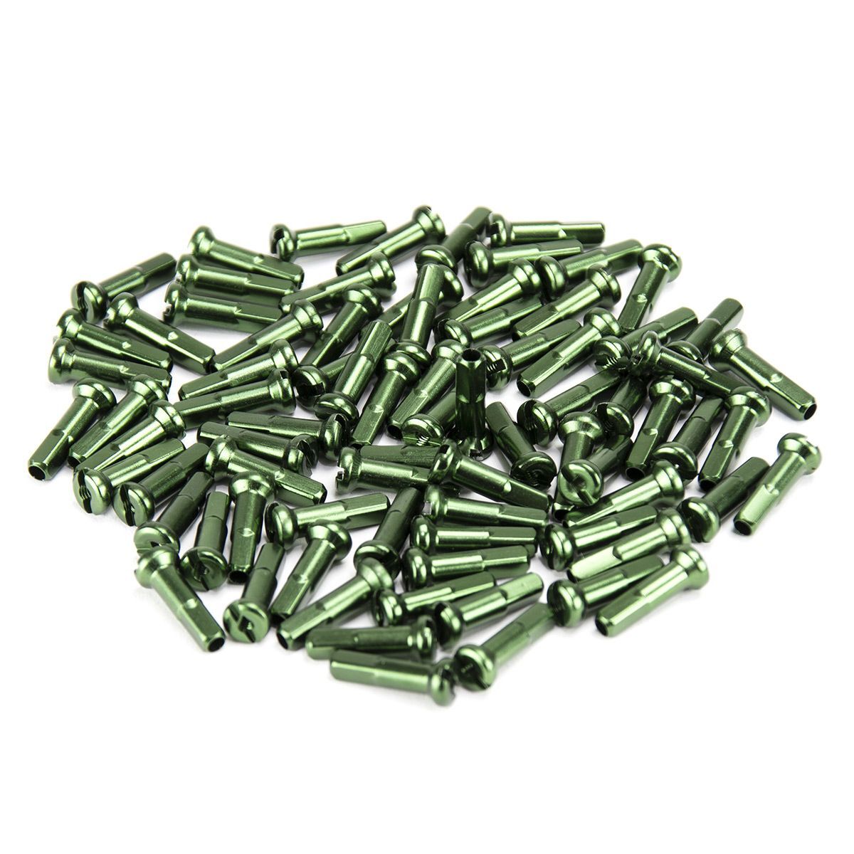 A pile of Excess Alloy Nipples 80 Pack, each 16mm in length, on a white background.