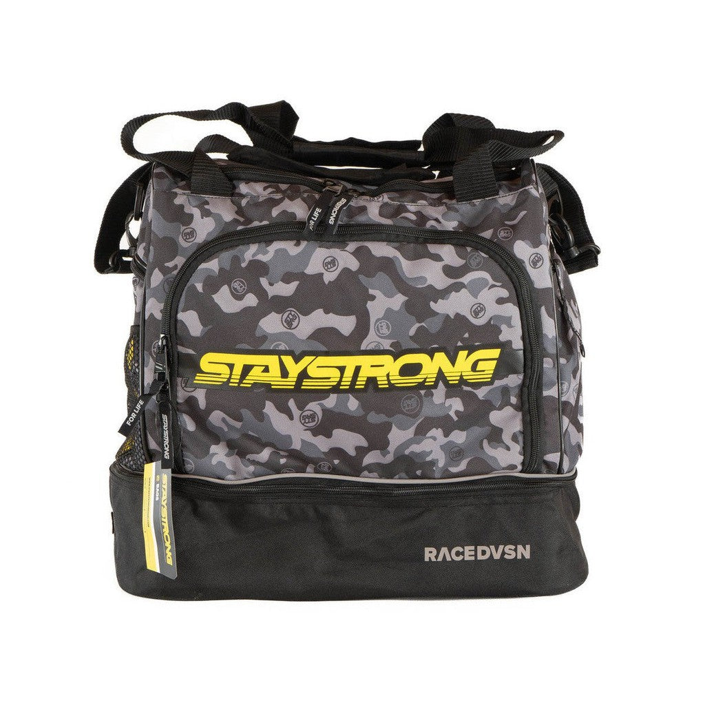 A Stay Strong Chevron Helmet/Kit Bag with the words stay strong on it.