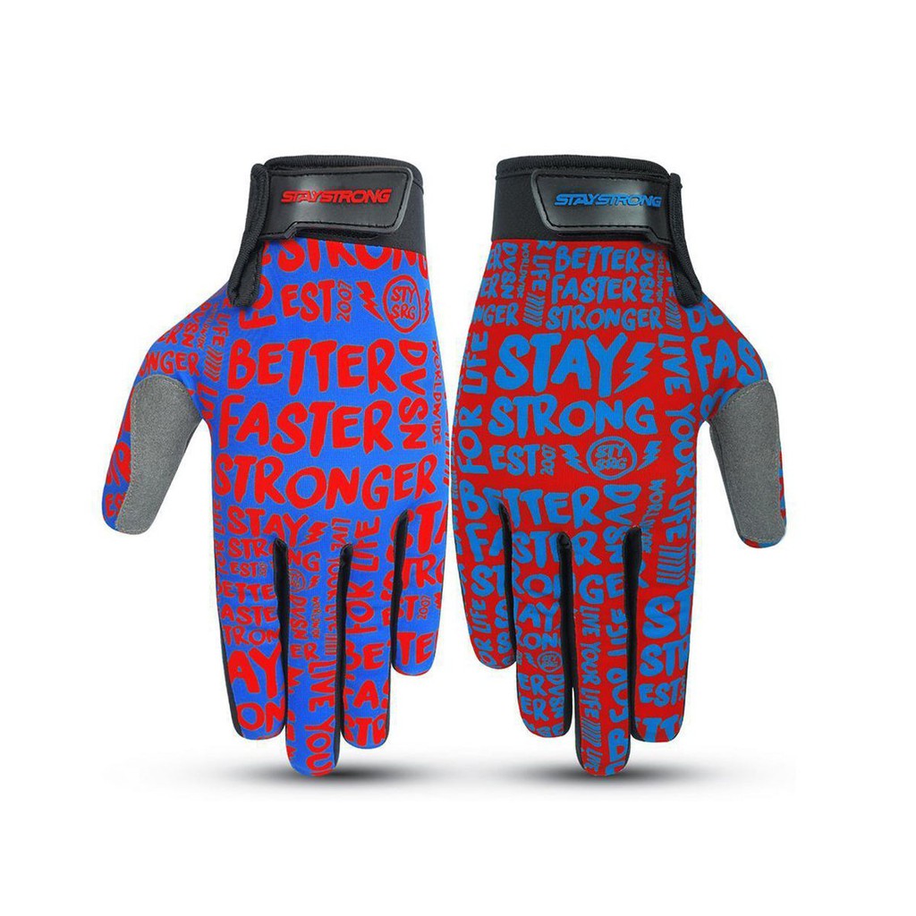 Stay Strong Sketch Glove / Red/Blue / XS