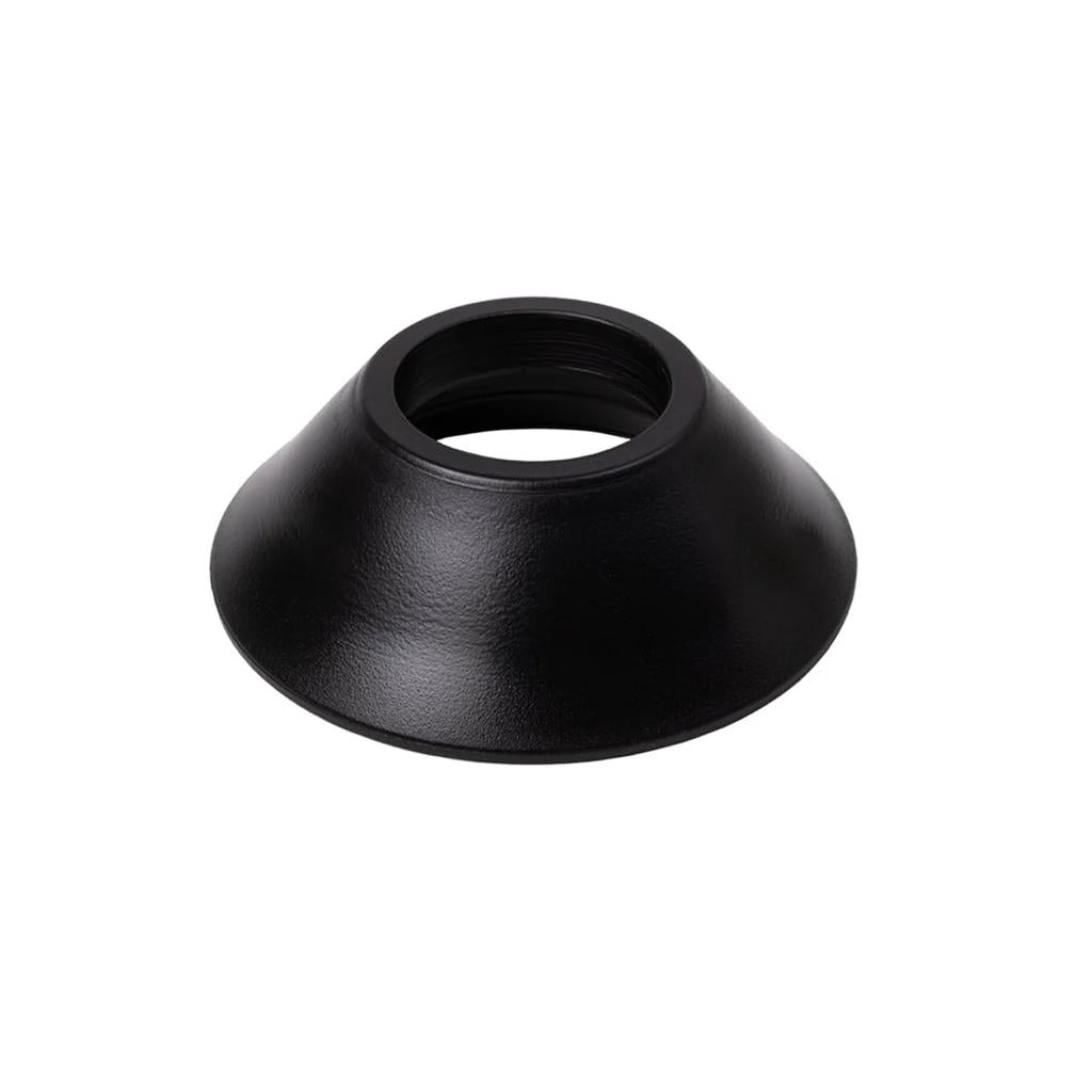 The Odyssey Clutch Pro Hub Guard (Non-Drive Side) is a black, cone-shaped metal washer with a central threaded hole, designed for the non-drive side of Odyssey Clutch Pro Freecoaster hubs. Displayed on a white background.