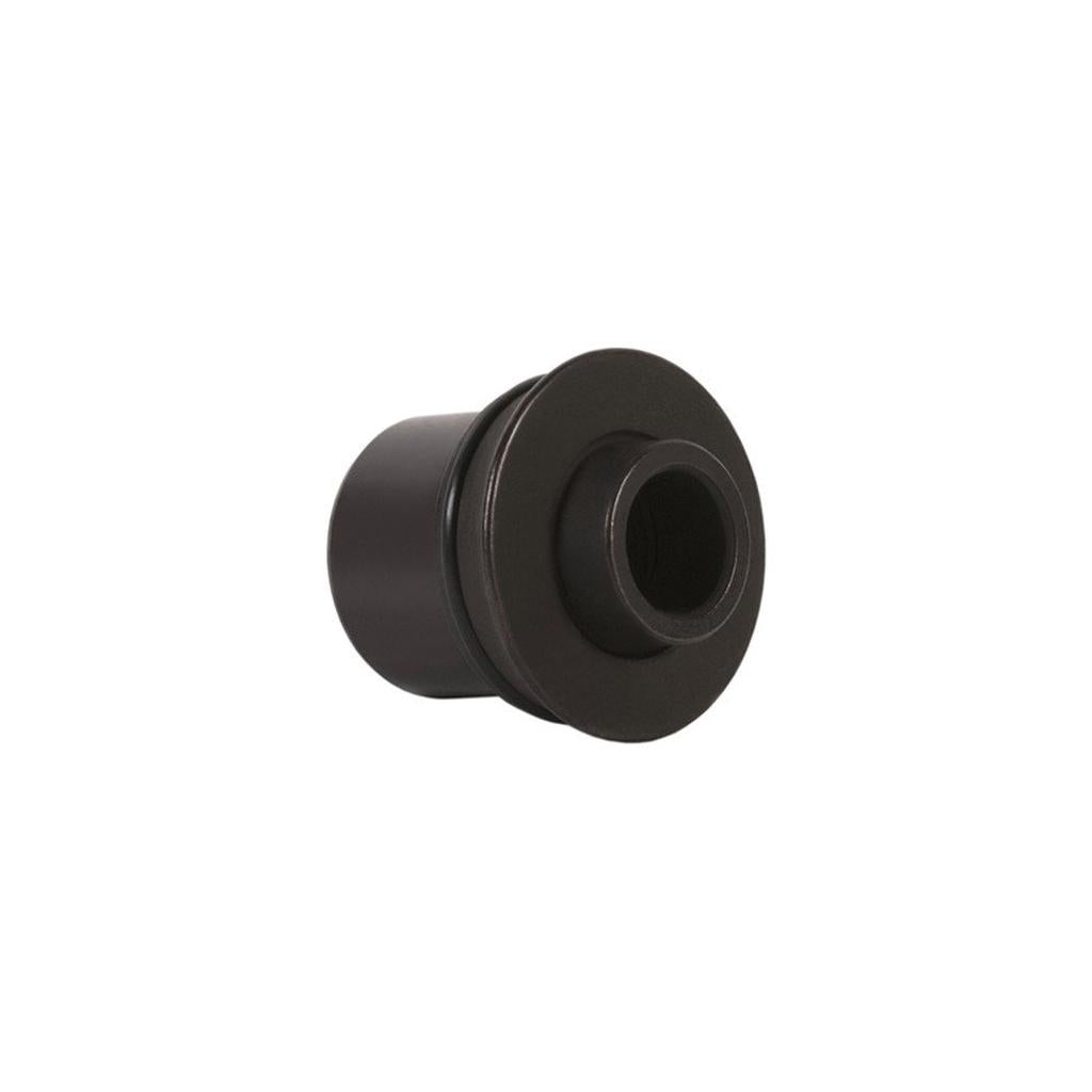 The Odyssey Clutch V1 Drive Side Collar is a black cylindrical metal bushing with a flanged edge and central hole, shown against a white background—perfect as a replacement for your bike's drive side collar.