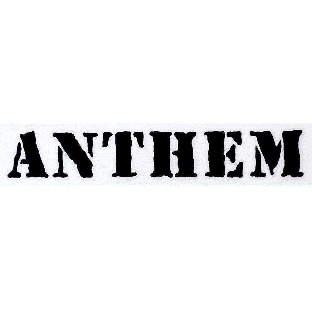 Anthem Die Cut Sticker / Black
