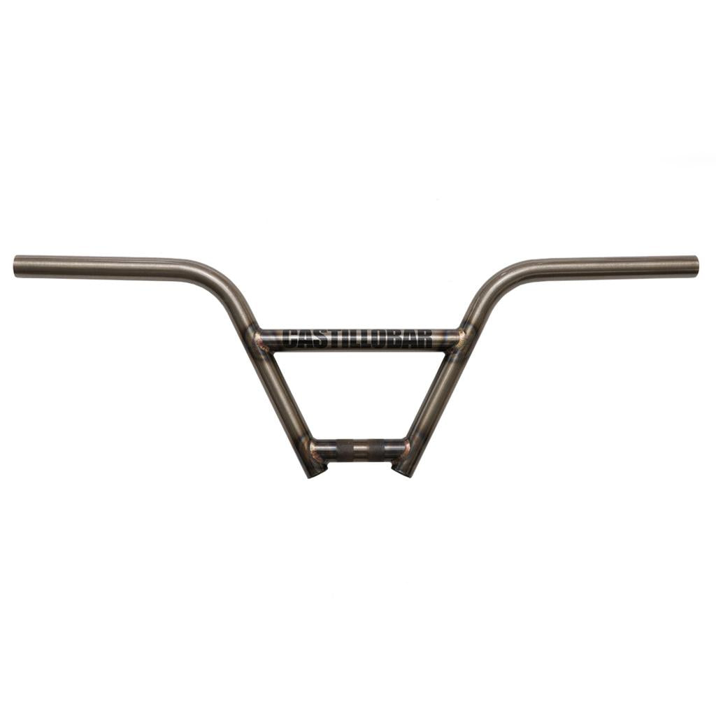 The S&M Castillo (Brian Castillo) Handlebars are steel BMX bars with a matte finish and crossbar for added strength, inspired by the classic S&M Bikes design, shown on a white background.