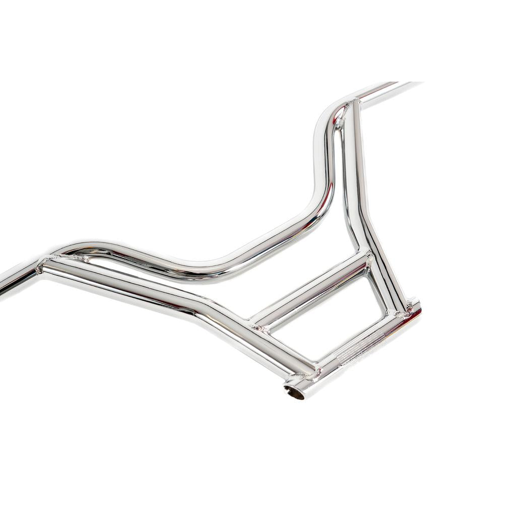 Chrome-plated Colony Prody Pro II Bars with a crossbar brace.