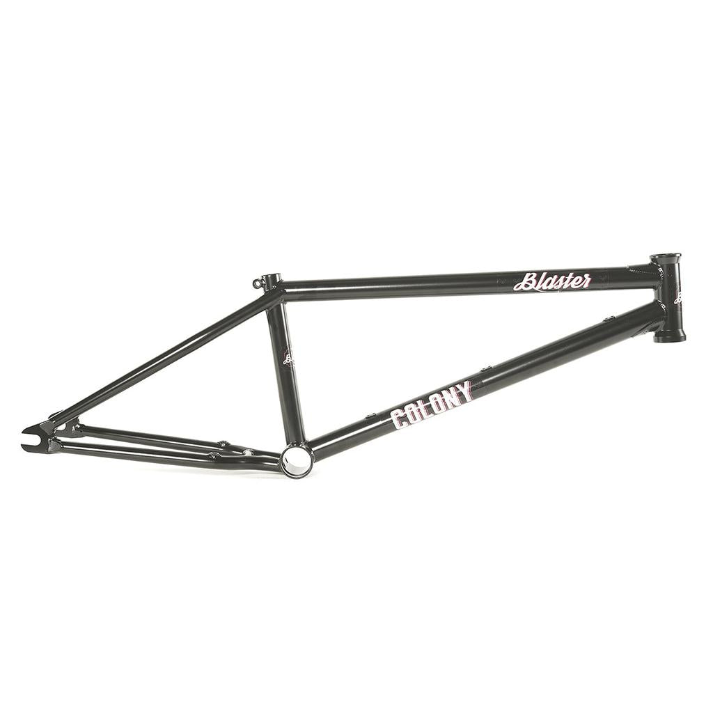 The Colony Blaster Frame (Chris James Signature) features "Blaster" on the top tube and "Colony" on the down tube, shown against a white background.