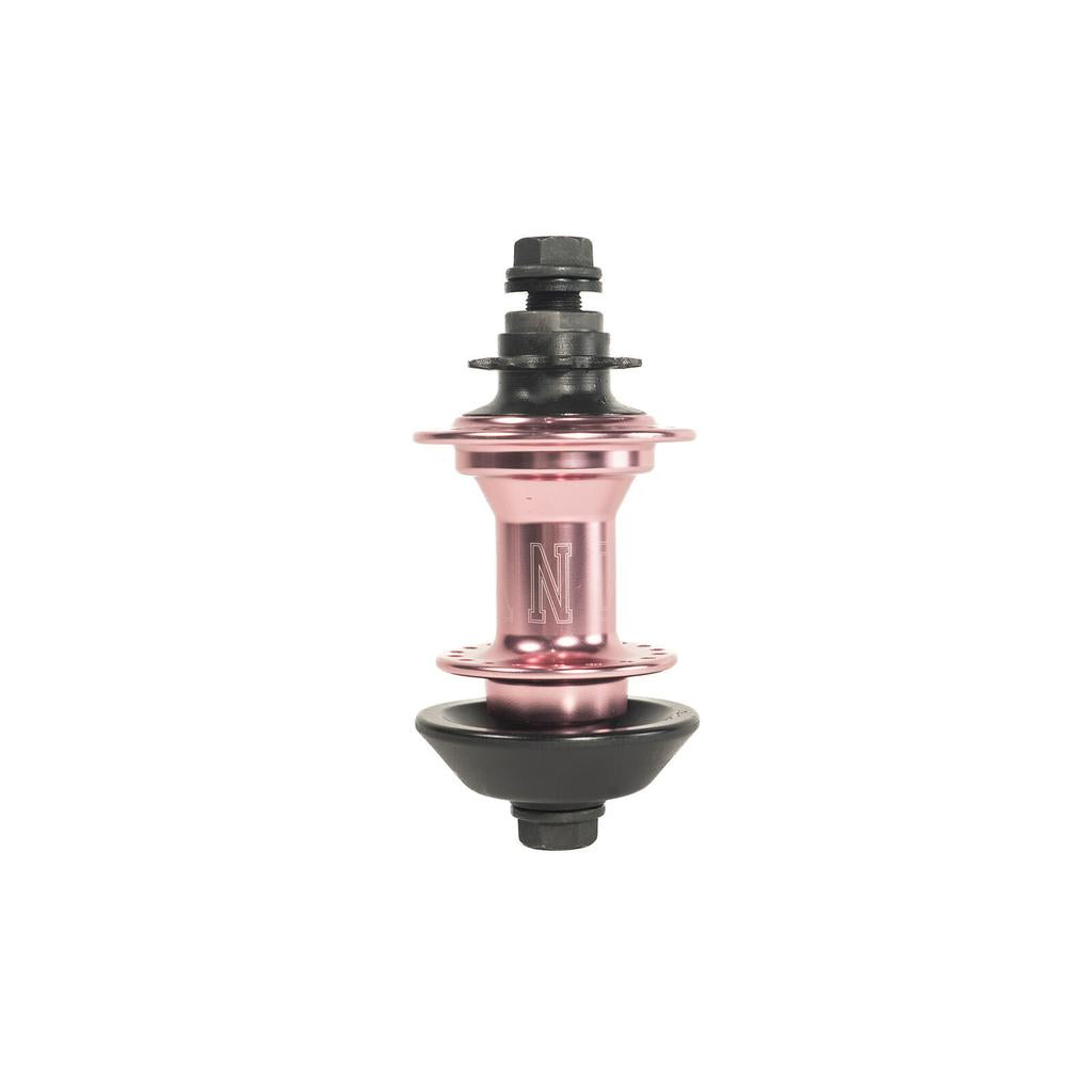 A Colony Wasp Hub Set in rose gold, with black hardware and high performance sealed bearings, is displayed against a white background.