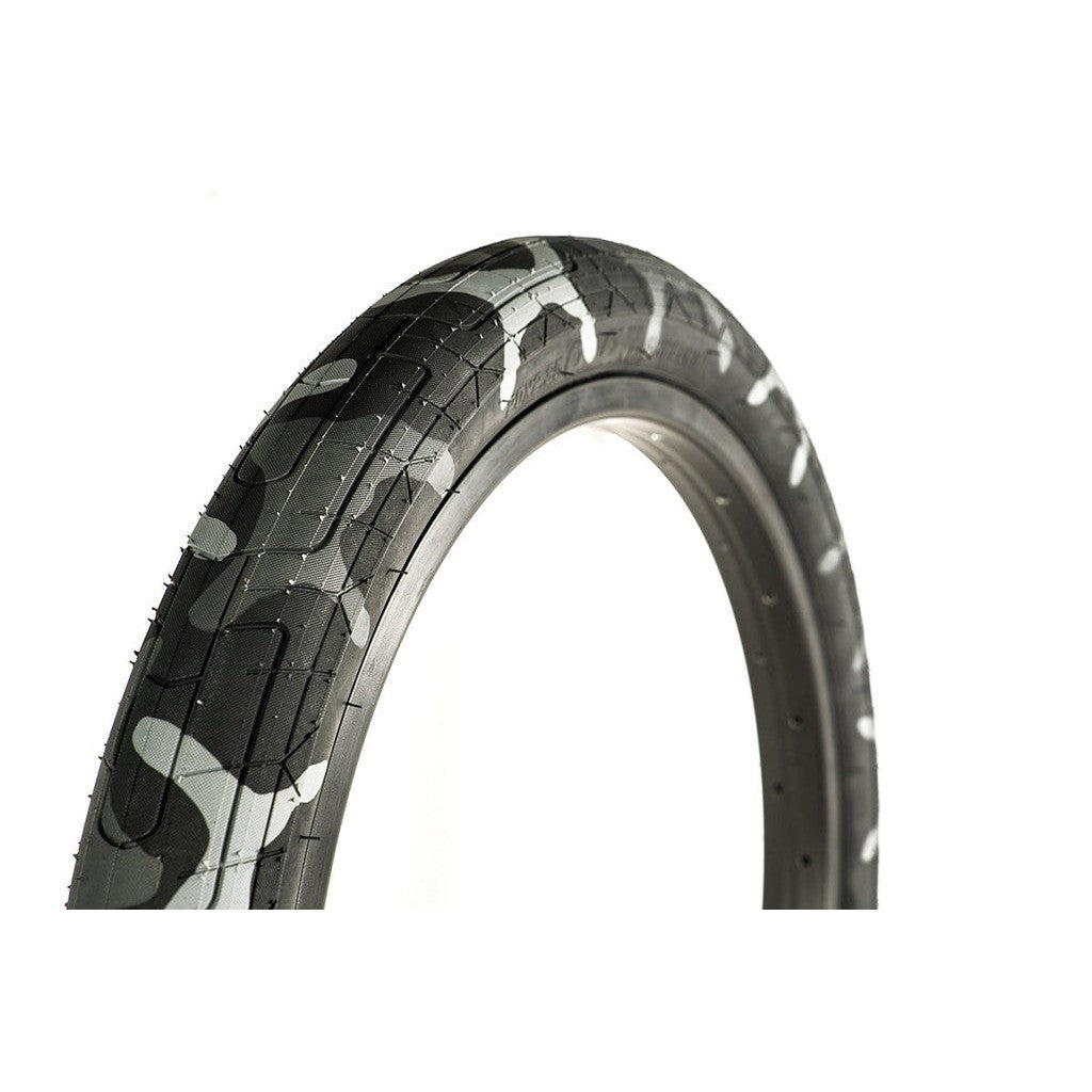 A Colony Griplock Tyre with a camouflage pattern on its tread design.