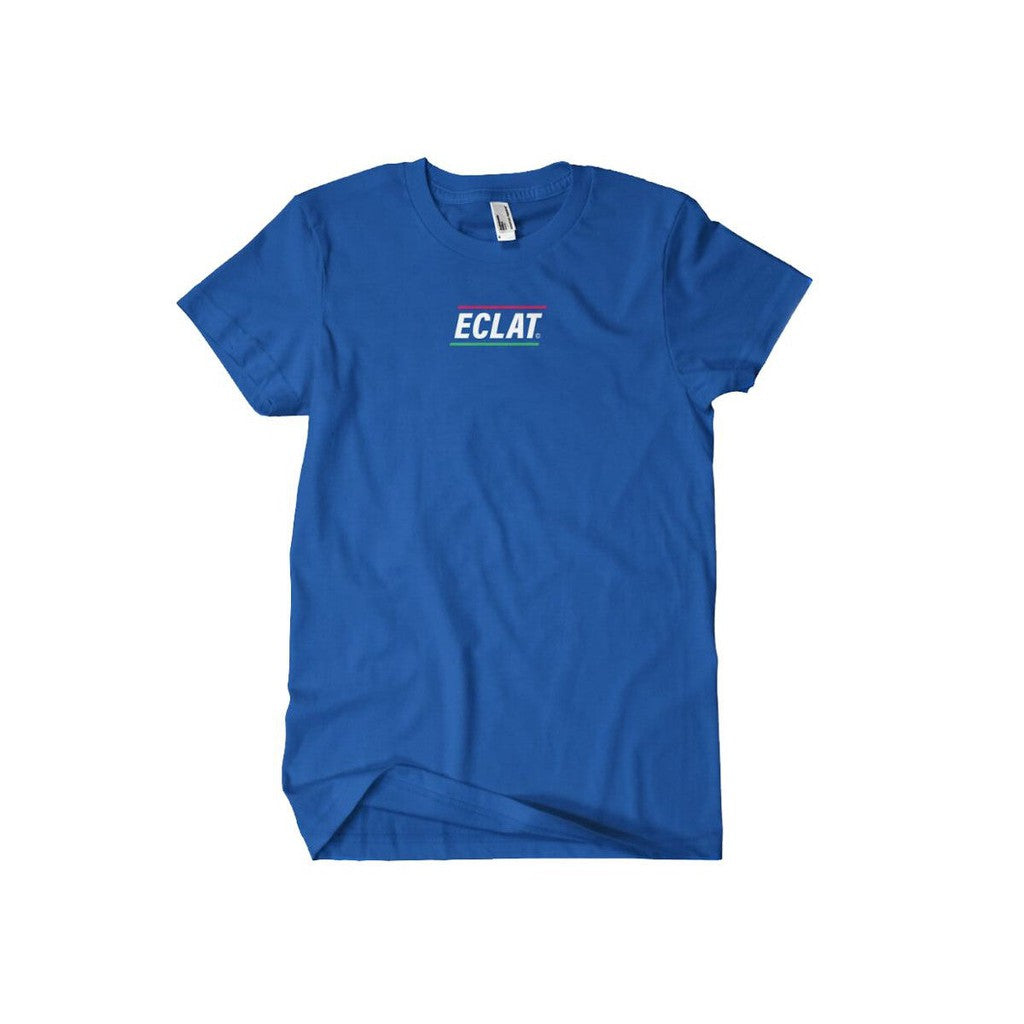Eclat Pizza Place Embroidered T-Shirt / Blue / L