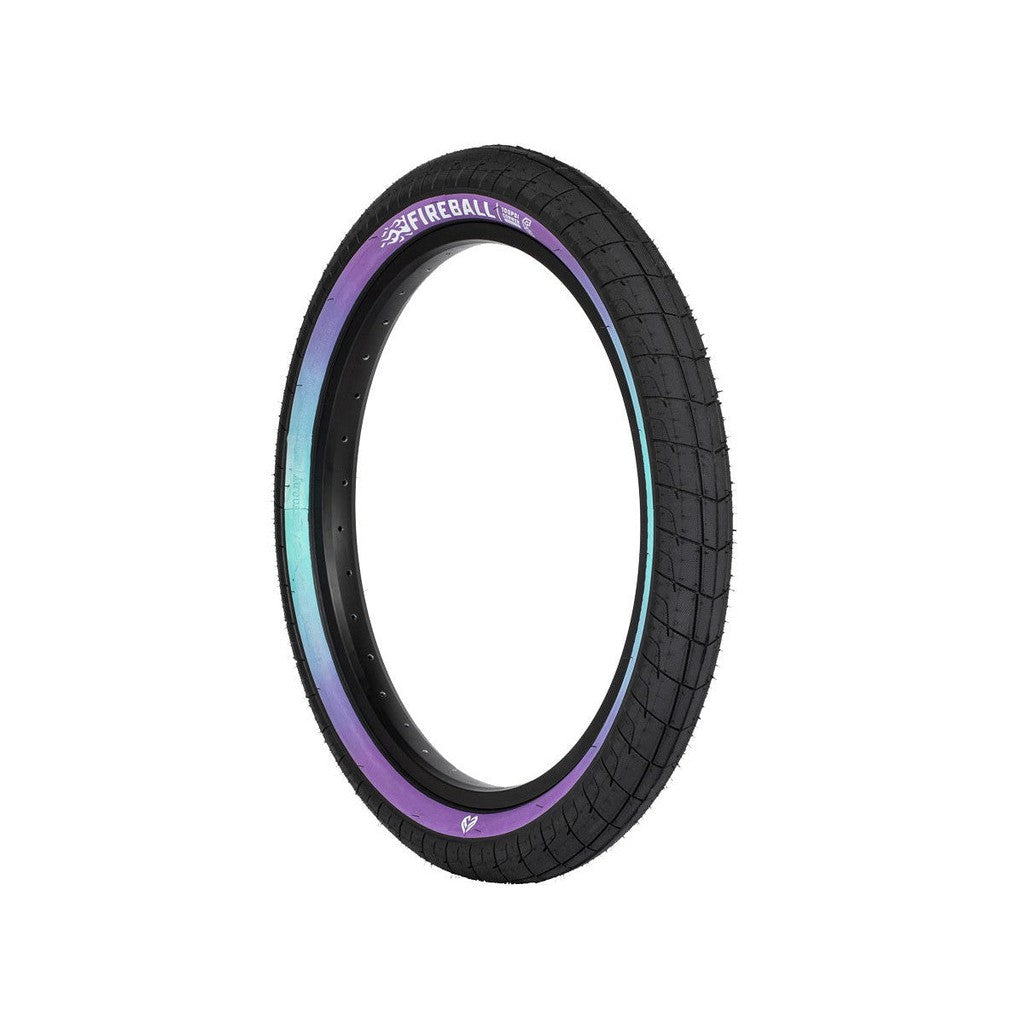 Eclat Fireball Tyre (Each) / Black/Purple/Teal Fade / 20 x 2.3