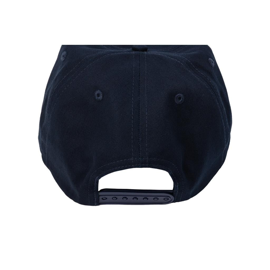 Back view of the Sunday S Man Unstructured Cap in black, featuring an adjustable strap and stitched ventilation holes—an updated piece from the Sunday caps collection.