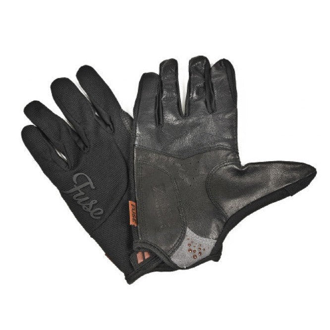 Fuse Alpha Leather Gloves / Black / Small