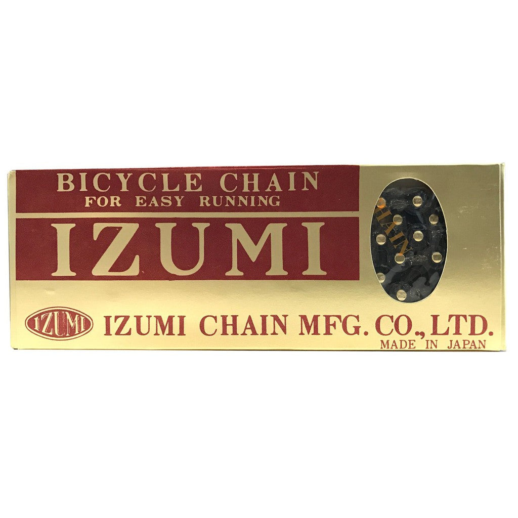 Izumi 1/2 x 1/8 Chain 96L / Black/Gold Pins