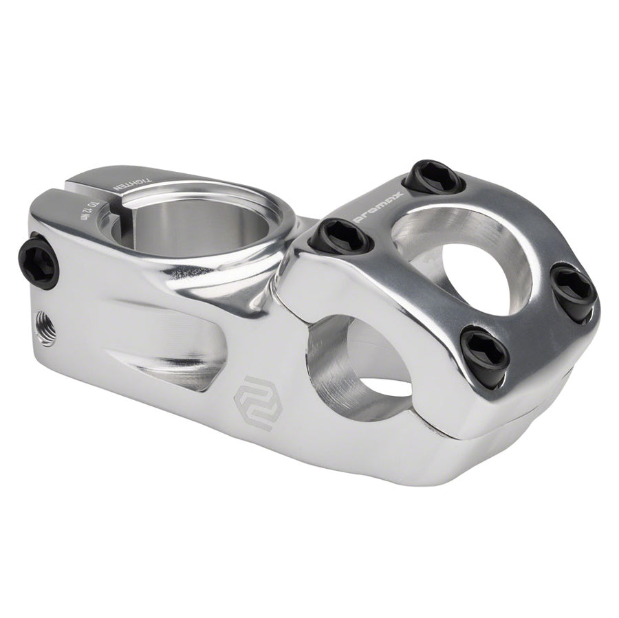 A Promax Impact Toploader stem with two holes, suitable for BMX racing or freestyle riding.