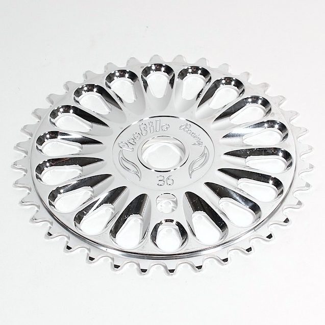 A Profile Imperial Sprocket on a white surface.