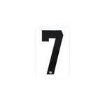 LUXBMX Race Number / Black / White / 7