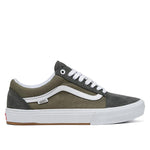 Vans BMX Old Skool Shoes - Unexplored in olive and white.