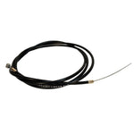 Odyssey Linear Slic K-Shield BMX Brake Cable with metal ends and Teflon coating isolated on a white background.
