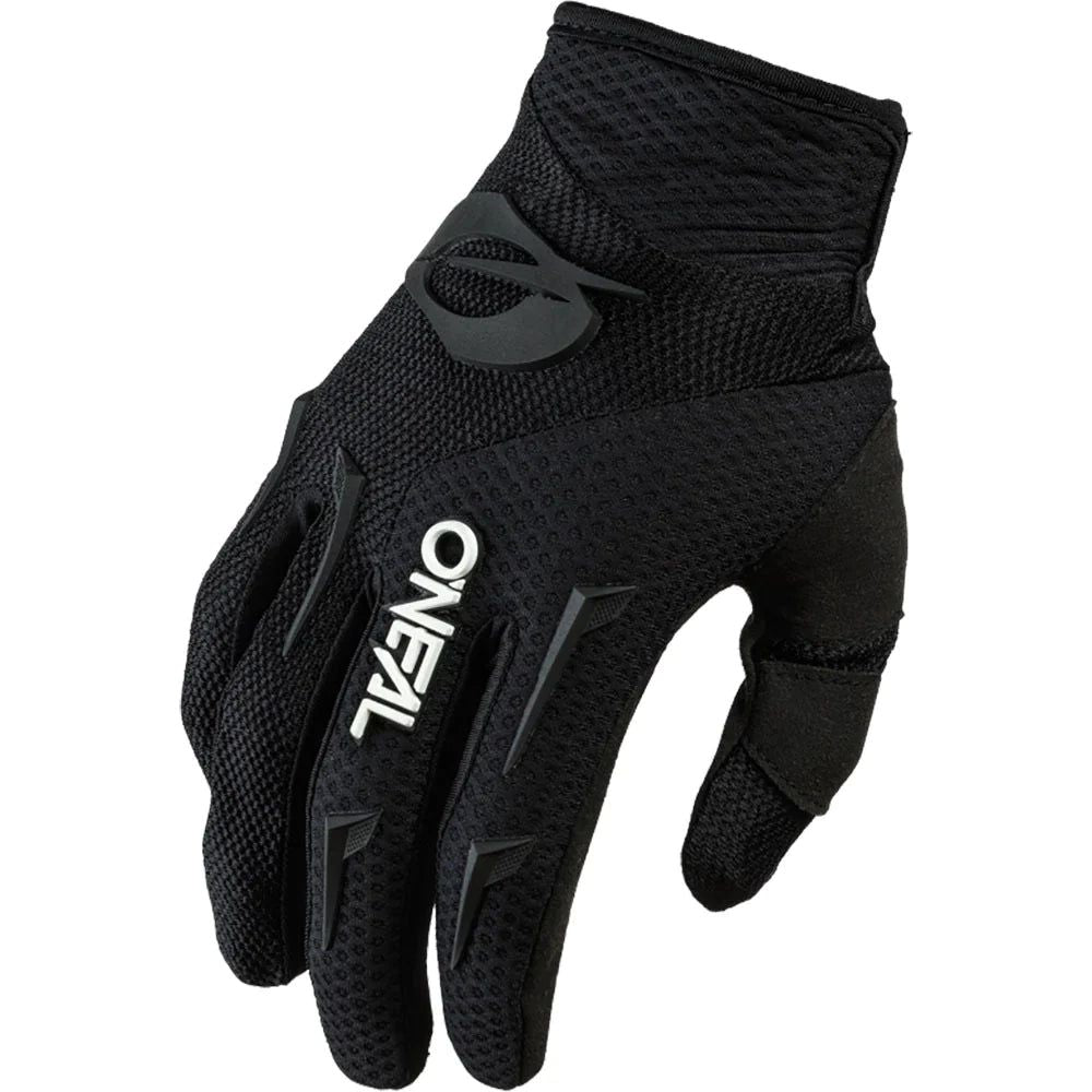 A Oneal 23 Element Youth Gloves with the word ovet on it, suitable for keeping kids' hands safe.
