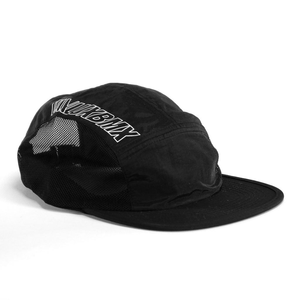 A LUXBMX Bike Athletics Cap - Black with a logo on it.