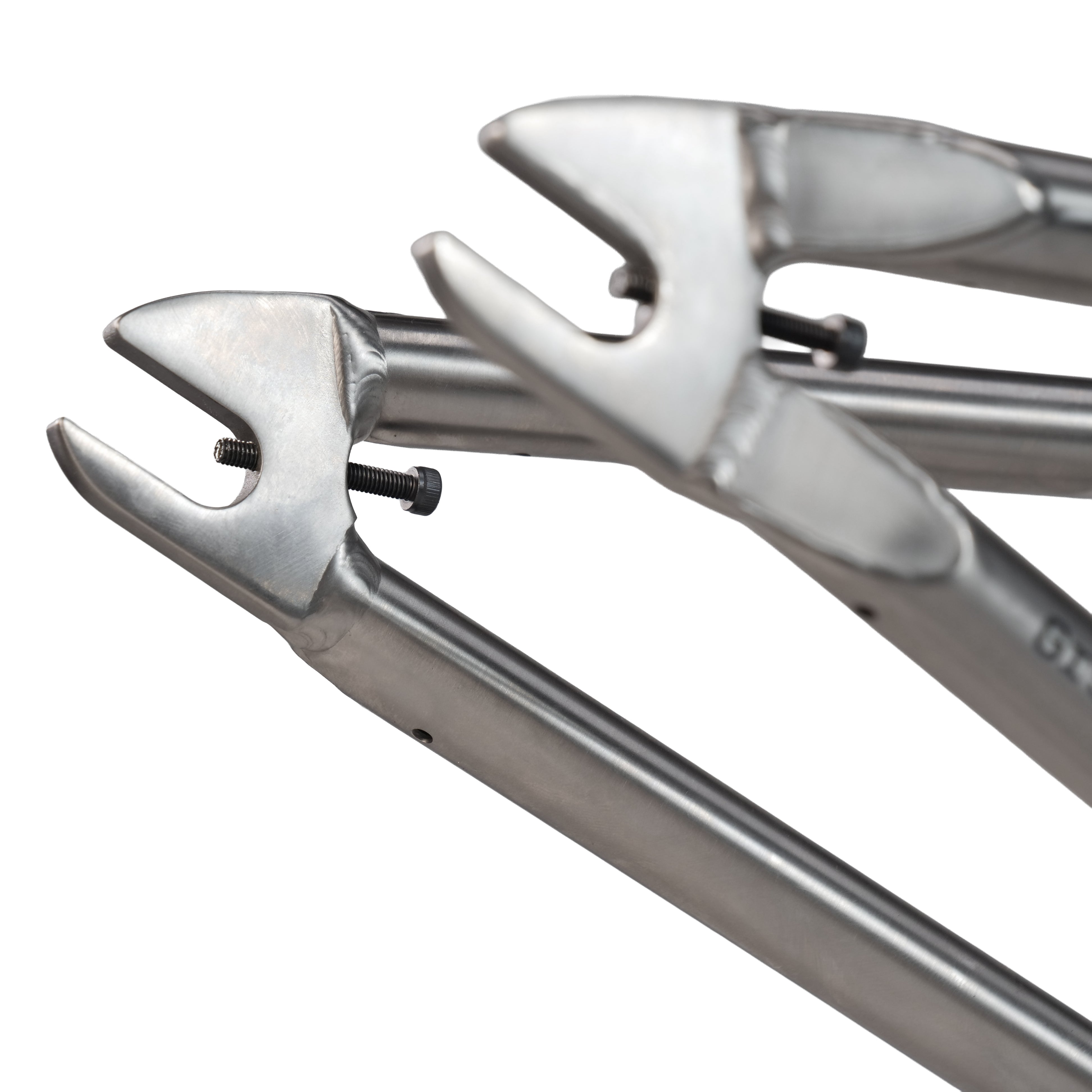 Close-up of three metal adjustable wrenches with open jaws, aligned diagonally on white—perfect for tuning your ION BMX Ti18 Titanium 18 Inch Frame and keeping your BMX in top condition.