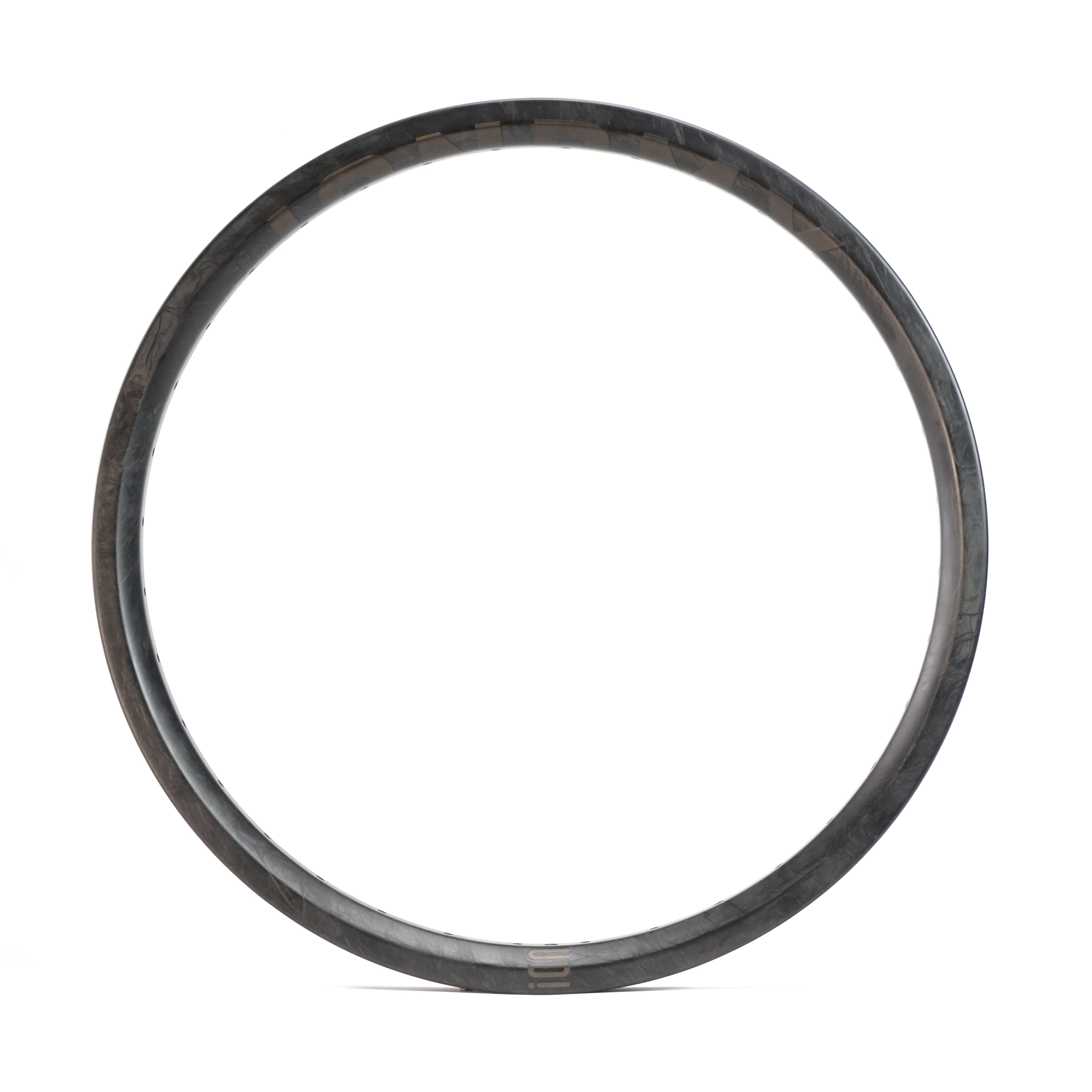 The ION BMX C20 Carbon Fiber 20 Inch Brakeless Rim is displayed upright against a white background.