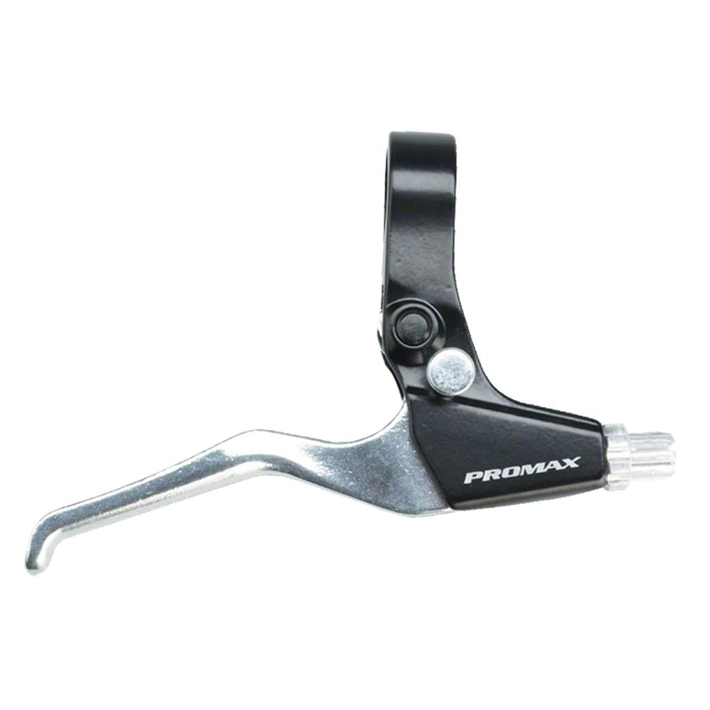 The Promax 46K U Brake Lever (Each) features a black and silver design with "PROMAX" on the side, and functions as a locking brake lever for secure trike parking.