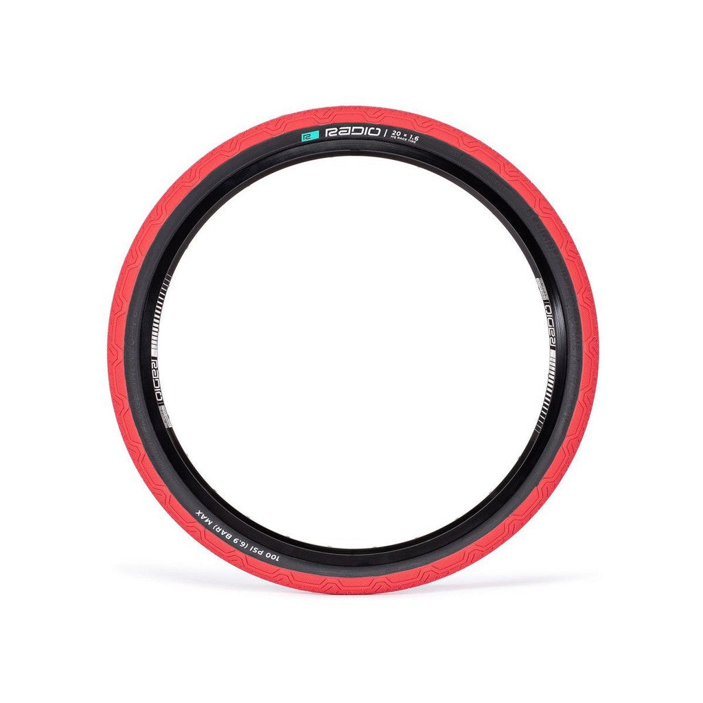 Radio Oxygen Foldable Tyre (100psi) / Red/Blackwall / 20x1.6