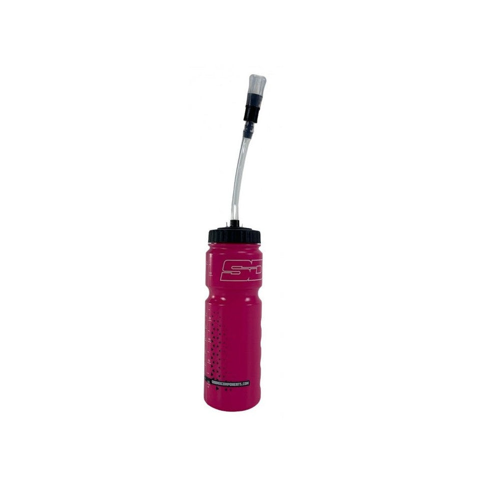 SD Water Bottle (With Straw) / Pink/Black / 700ml