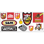 S&M Bikes Promo Sticker Sheet / Multi