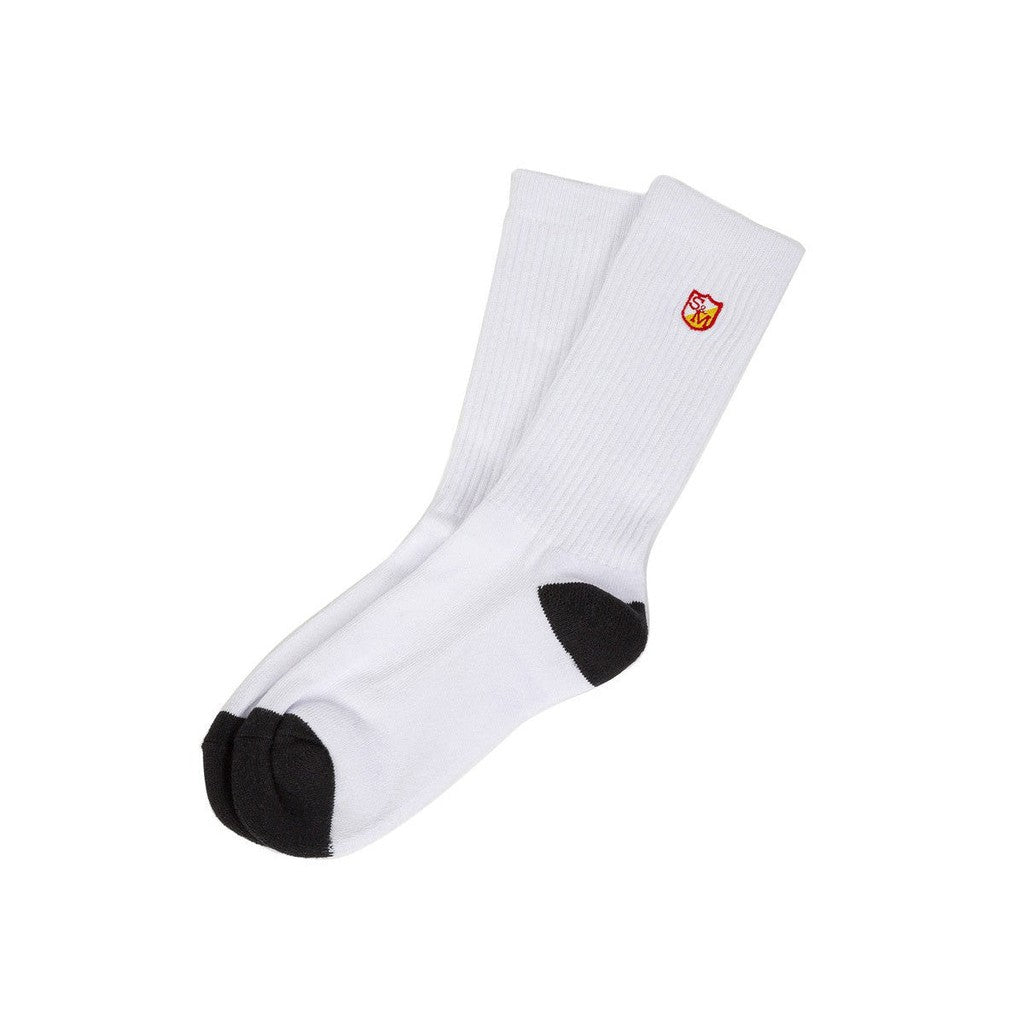 S&M Block Socks / White  / One Size