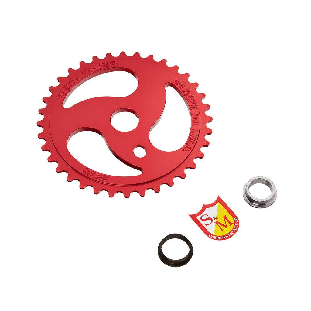 S&M Chainsaw Sprocket / Red / 36T