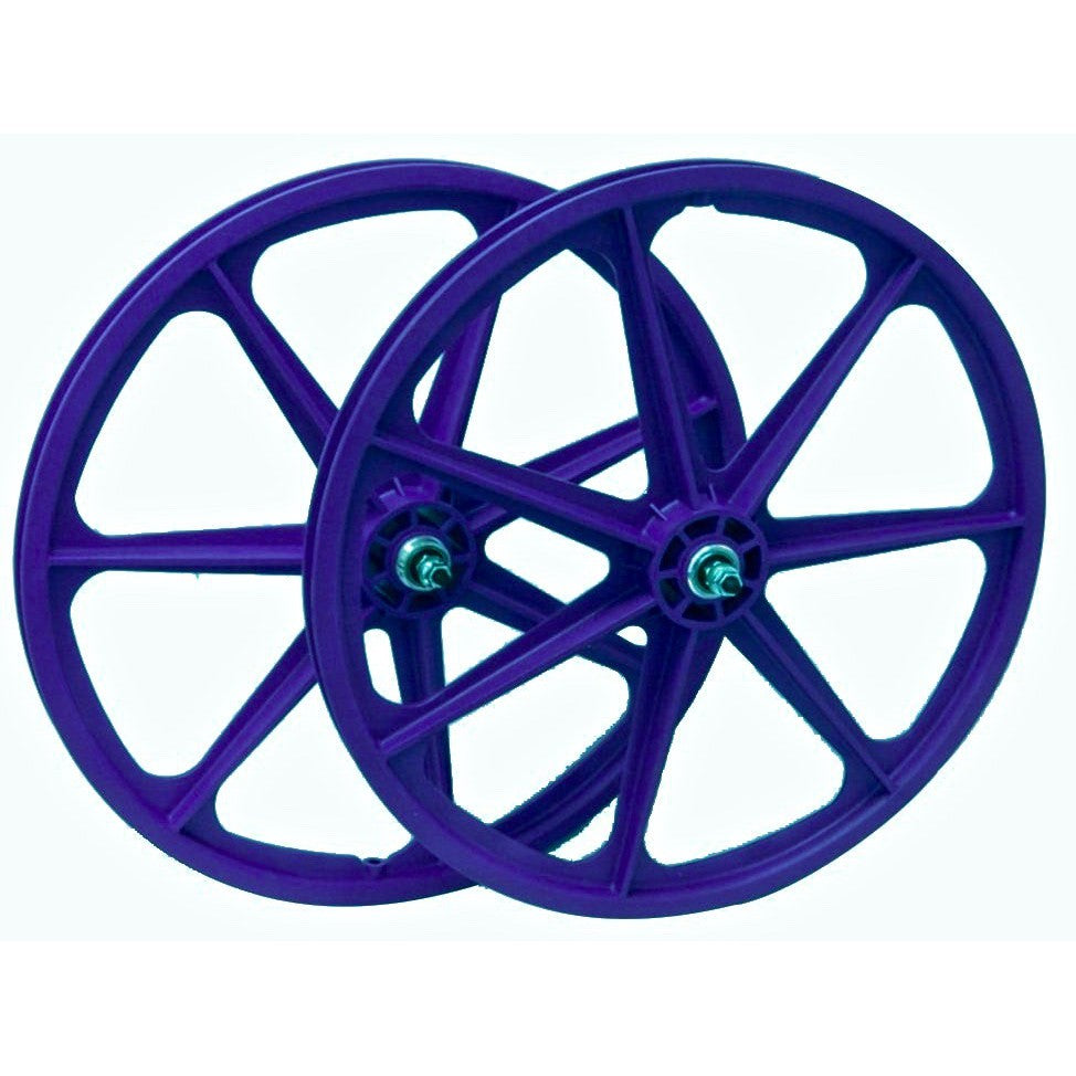 Skyway Tuff II 7 Spoke Wheels / Blue 24x1.75